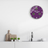 Часы настенные BRESSER MyTime io NX Thermo/Hygro, 30 см, фиолетовые 76464